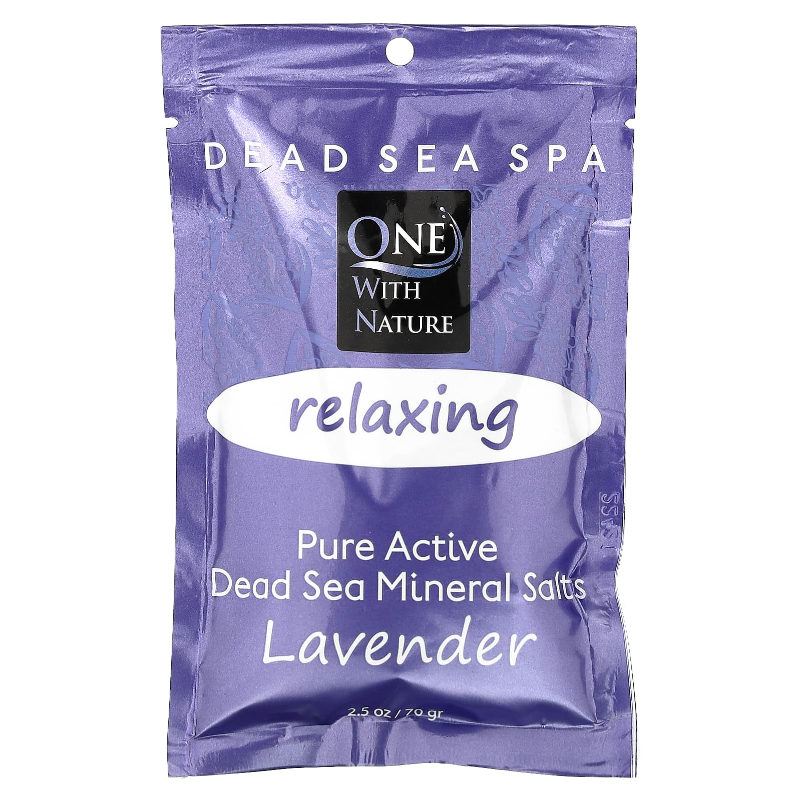 Dead Sea Spa, Mineral Salts, Relaxing, Lavender, 2.5 oz (70 g)