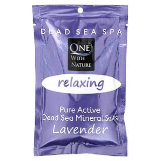 One with Nature, Dead Sea Spa, Mineral Salts, Spa aus dem Toten Meer, entspannend, Lavendel, 70 g (2,5 oz.)