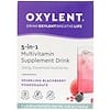 Oxylent, 5-in-1 Multivitamin Supplement Drink, Sparkling Blackberry Pomegranate, 7 Packets, (0.23 oz) Each