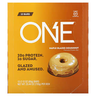 One Brands, ONE Riegel, Ahorn glasierter Donut, 12 Riegel, je 60 g (2,12 oz.)
