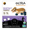 Organic Breakfast Biscuits, Greek Yogurt Blueberry Sandwich, 4 Packs, 1.32 oz (37.5 g) Each