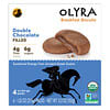 Olyra, Biscoitos para o Café da Manhã, Recheados com Creme, Chocolate Duplo, 4 Pacotes de 1,32 oz (37,5 g) Cada