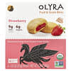 Olyra, Bocadillos de frutas y cereales, Fresa, 4 paquetes, 37,5 g (1,32 oz) cada uno