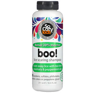 SoCozy, Crianças, Boo! Shampoo para Cicatrão de Piolhos, 311 ml (10,5 fl oz)