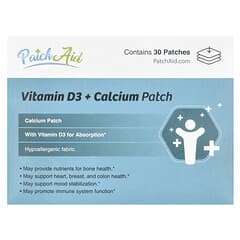 PatchAid, Vitamin D3 + Calcium Patch , 30 Patches
