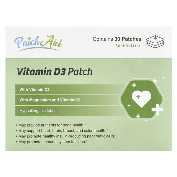 PatchAid, Vitamine D3-pleister, 30 pleisters