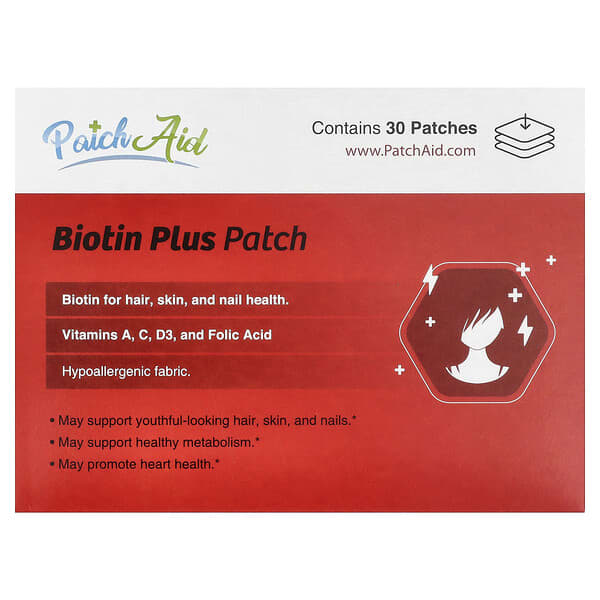 PatchAid Biotin Plus Patch, 30 Patches