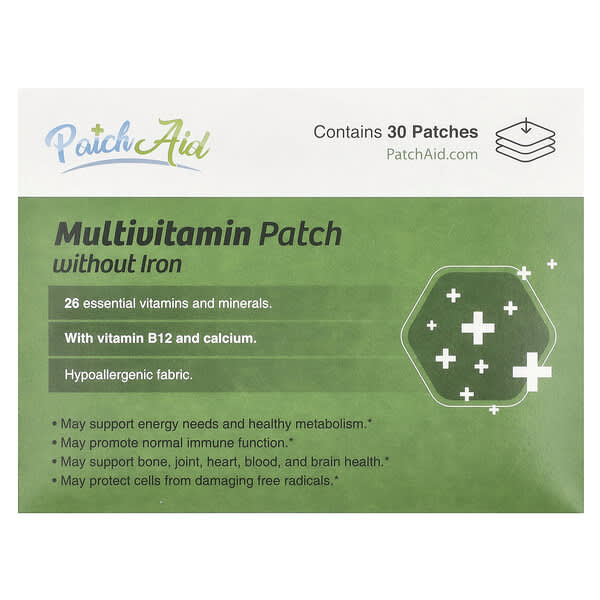 Multivitamin Patch without Iron, 30 Patches
