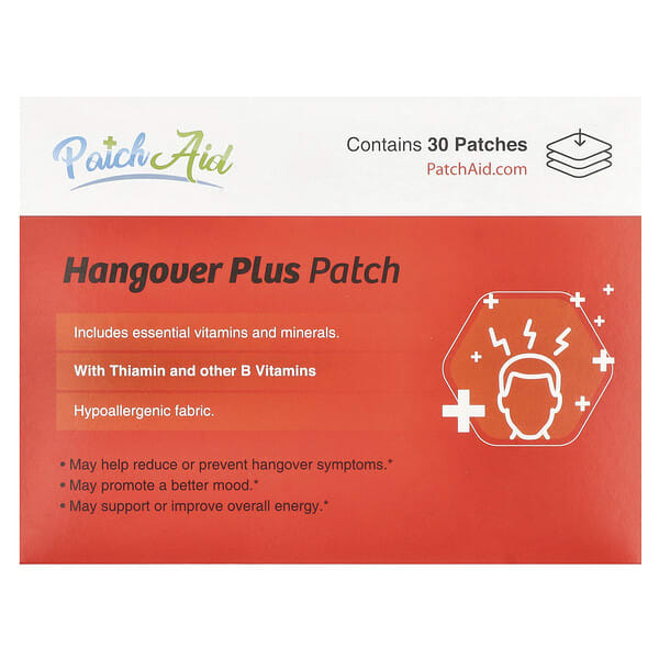 PatchAid Hangover Plus Patch, 30 Patches