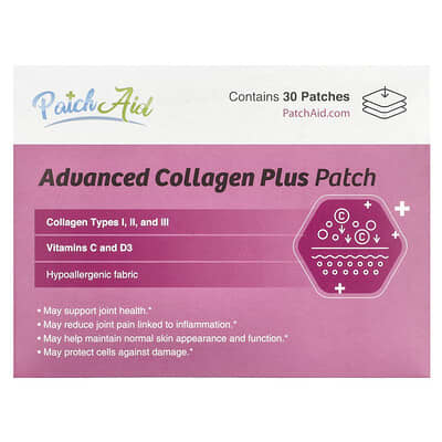 PatchAid, Advanced Collagen Patch, 30 Patches
