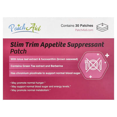 PatchAid, Slim Trim Appetite Suppressant Patch,  30 Patches