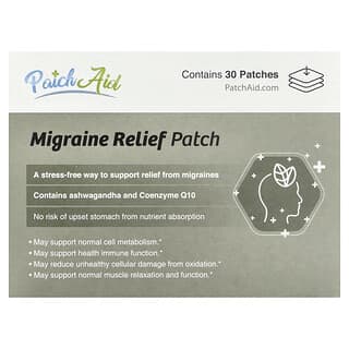 PatchAid, Migraine Relief Patch, 30 Patches