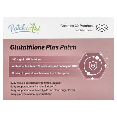 PatchAid, Glutathione+ Patches, 30 Tablets