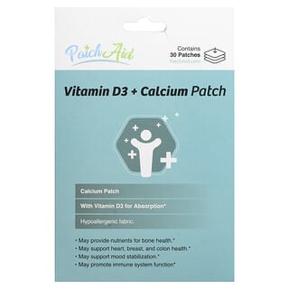 PatchAid, Patch à la vitamine D3 et au calcium, 30 patchs