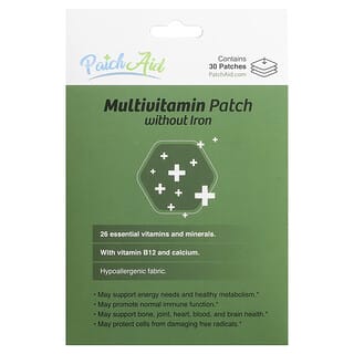 PatchAid, мультивитаминный патч без железа, 30 патчей