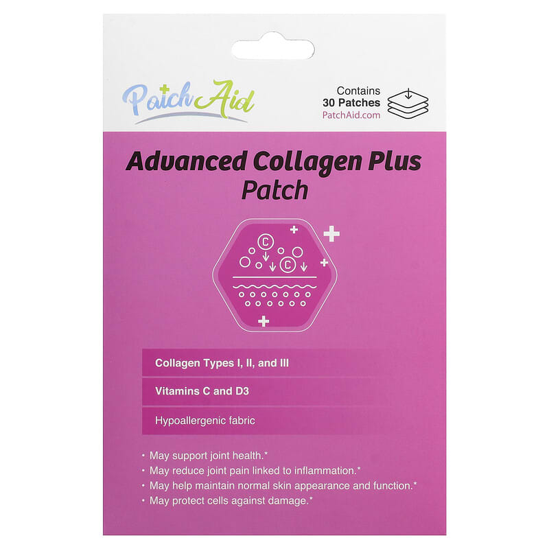 patchaid glutathione plus patch product info and reviews Antioxidant Vitamin Pack by by PatchAid Advanced Collagen Plus Patch, 30
