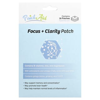 PatchAid, Focus + Clarity Patch, 30 Patches
