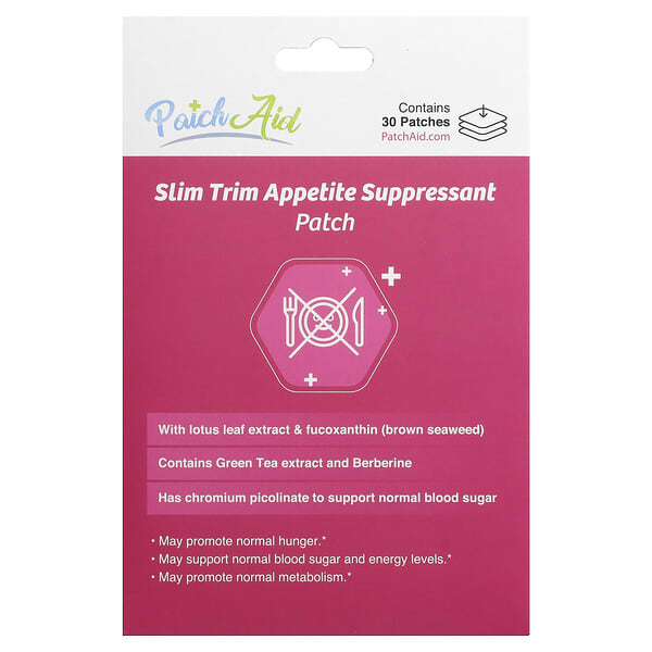 PatchAid, Slim Trim Appetite Suppressant Patch,  30 Patches