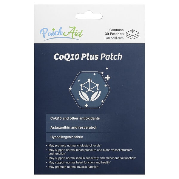 PatchAid, CoQ10 Plus Platch, 30 Patches