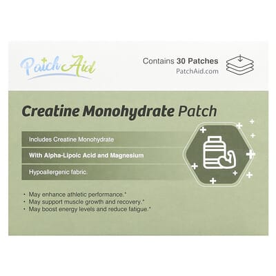 PatchAid, Creatine Monohydrate, 30 Tablets