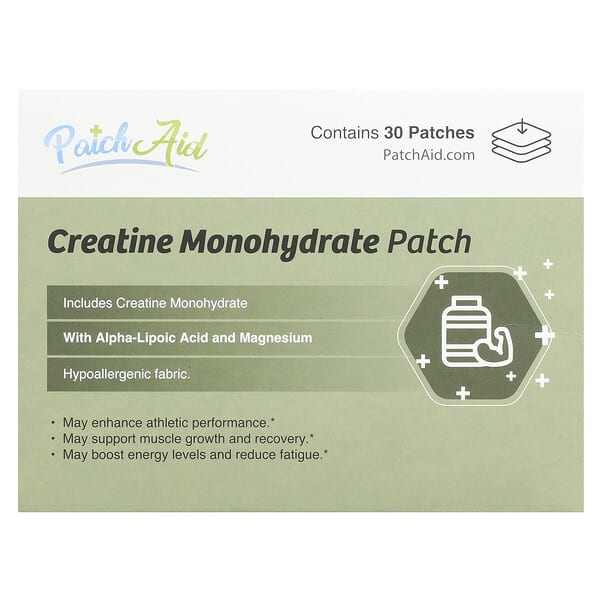 Creatine Monohydrate Patch, 30 Patches