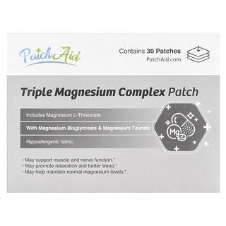 PatchAid, Triple Magnesium Complex Patch, 30 Patches