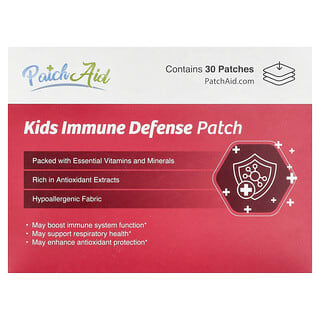 PatchAid, Kids Immune Defense Patch, Pflaster zur Immunabwehr für Kinder, 30 Pflaster