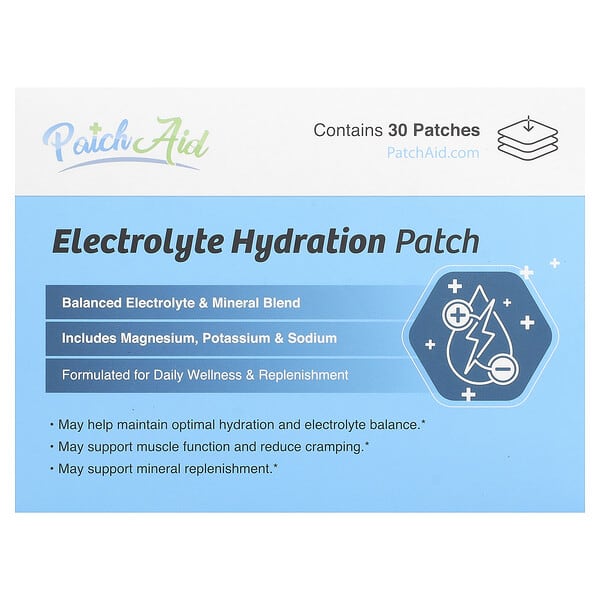 Electrolyte Hydration Patch, 30 Patches