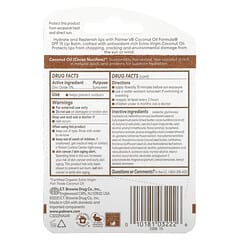Palmers, Coconut Oil Formula with Vitamin E, Coconut Hydrate Lip Balm, SPF 15, 0.15 oz (4 g)