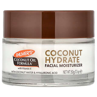 Palmer's, Fórmula de aceite de coco con vitamina E, Humectante facial con agua de coco, 50 g (1,7 oz)