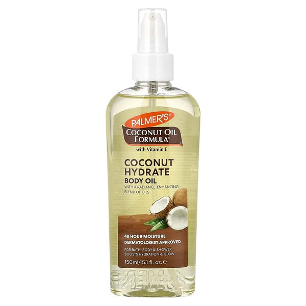 Palmer's, Coconut Oil Formula® 비타민E 함유, 코코넛 하이드레이트 바디 오일, 150ml(5.1fl oz)