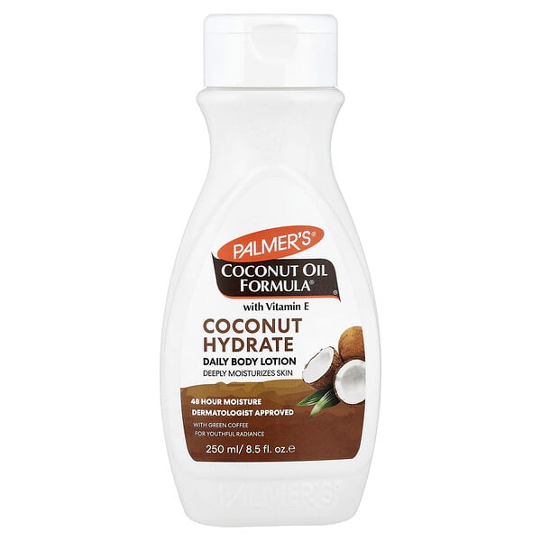 Palmer's, 비타민E 함유 코코넛오일 포뮬라, 코코넛 하이드레이트 데일리 바디 로션, 250ml(8.5fl oz)