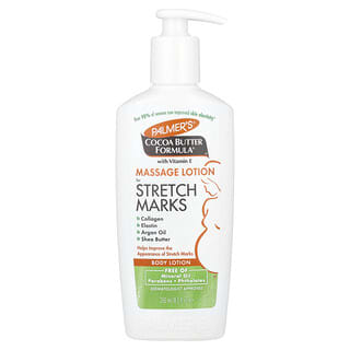 Palmer's, Cocoa Butter Formula® com Vitamina E, Loção de Massagem para Estrias, 250 ml (8,5 fl oz)