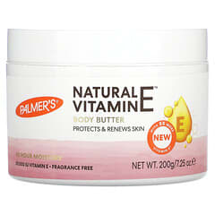 Palmers, Natural Vitamin E Body Butter, Fragrance Free, 7.25 oz (200 g)
