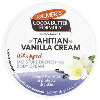 Palmer's, Cocoa Butter Formula® with Vitamin E, Whipped Moisture Drenching Body Cream, Tahitian Vanilla, 8.8 oz (250 g)