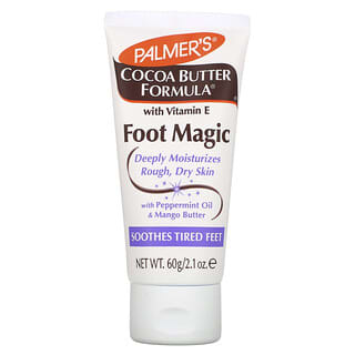 Palmer's, Foot Magic, состав с какао-маслом, витамином Е, маслом перечной мяты и маслом манго, 60 г (2,1 унции)