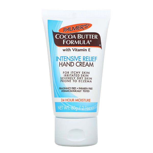 Palmer's‏, Cocoa Butter Formula, Intensive Relief Hand Cream, Fragrance Free, 2.1 oz (60 g)