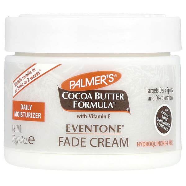 Palmer's, Unt de cocos Formula® cu vitamina E, crema Eventone® Fade, 2,7 oz (75 g)