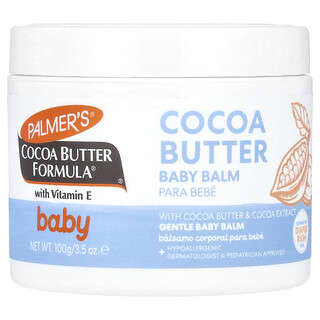 Palmer's, ベビー、ビタミンE配合Cocoa Butter Formula®（ココアバターフォーミュラ）、ココアバターベビーバーム、100g（3.5オンス）