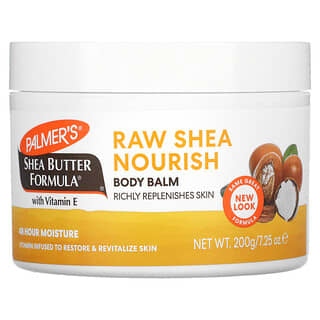 Palmers, Shea Butter Formula, Raw Shea Nourish, Body Balm with Vitamin E, 7.25 oz (200 g)