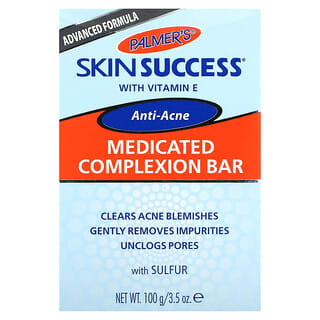 Palmers, Skin Success® 藥學使用複方祛痘洗臉皂，3.5 盎司（100 克）