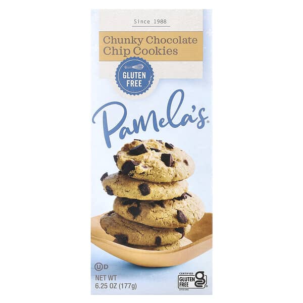 Pamela's Products, Galletas gruesas con chips de chocolate, 177 g (6,25 oz)