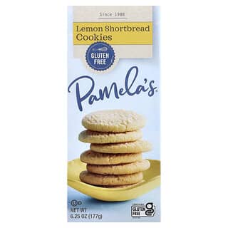 Pamela's Products, Shortbread Cookies, Lemon, 6.25 oz (177 g)