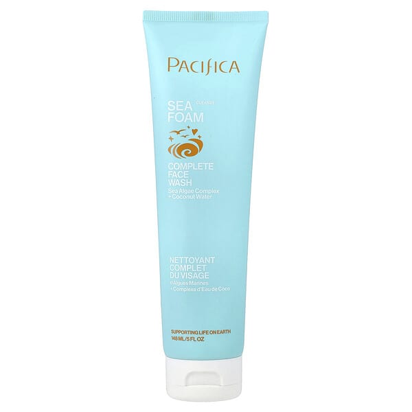 Pacifica, 海水泡沫，多面洗面奶，5 液量盎司（148 毫升）