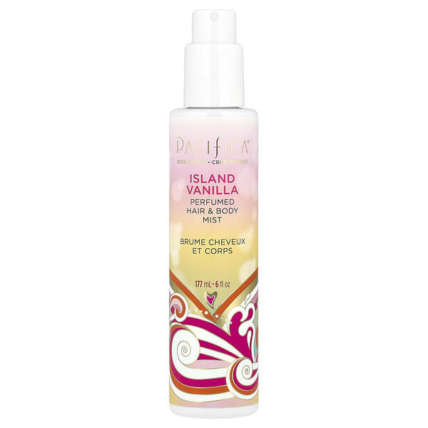 Pacifica, 아일랜드 바닐라 향 헤어 & 바디 미스트, 6 fl oz (177 ml)