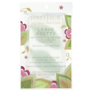 Pacifica, Leave Pretty，防浮肿眼膜，1 对，0.23 液量盎司（7 毫升）