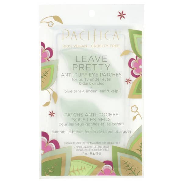 Pacifica, Leave Pretty, AntiPuff Eye Patches, 2 Spot Mask, 0.23 fl oz