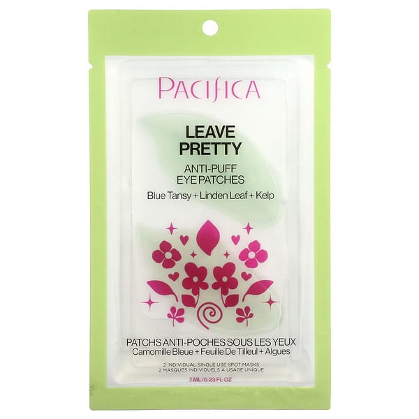 Pacifica, Leave Pretty, 퍼프 방지 아이패치, 2 스팟 마스크, 7ml(0.23fl oz)
