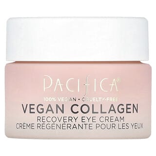 Pacifica, Vegan Collagen, Восстанавливающий крем для кожи вокруг глаз, 0,5 жидкой унции (15 мл)