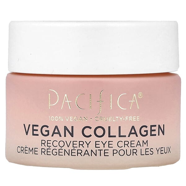 Pacifica, 全素食膠原蛋白，修護型眼霜，0.5 液量盎司（15 毫升）
